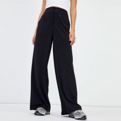 Casual Stripe Wide Leg Womens Pants Trousers Pack of 2